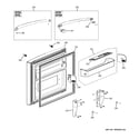 GE GFSL6KEXDLS freezer door diagram