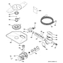 GE GDWT708V00WW motor-pump mechanism diagram