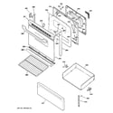 Hotpoint RB758DP1WW door & drawer parts diagram