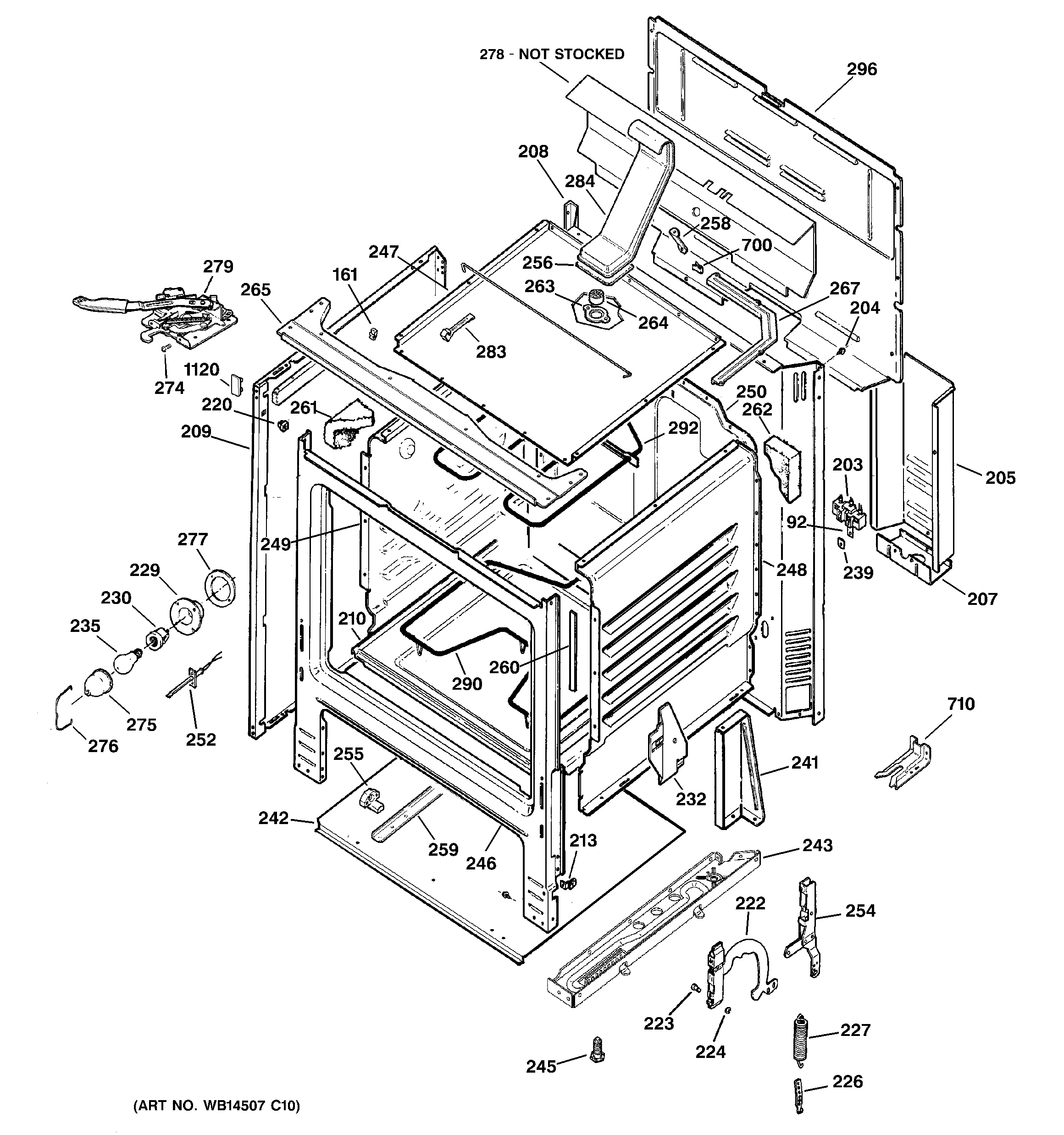 Hotpoint RB790DR2WW body parts diagram