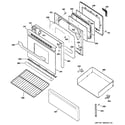 Hotpoint RB790DR2WW door & drawer parts diagram