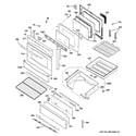 GE PGB980SET2SS door & drawer parts diagram