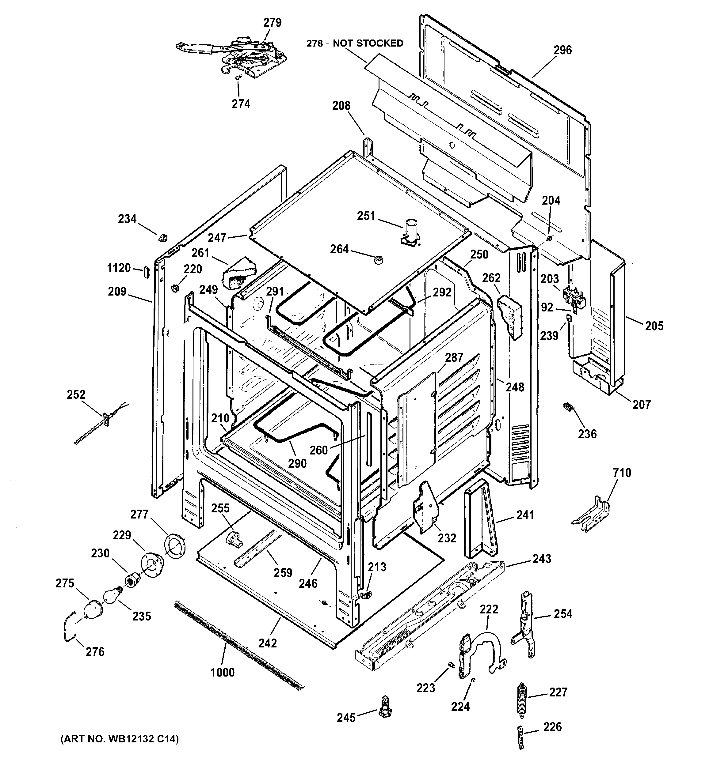 Hotpoint RB757EH5BB body parts diagram