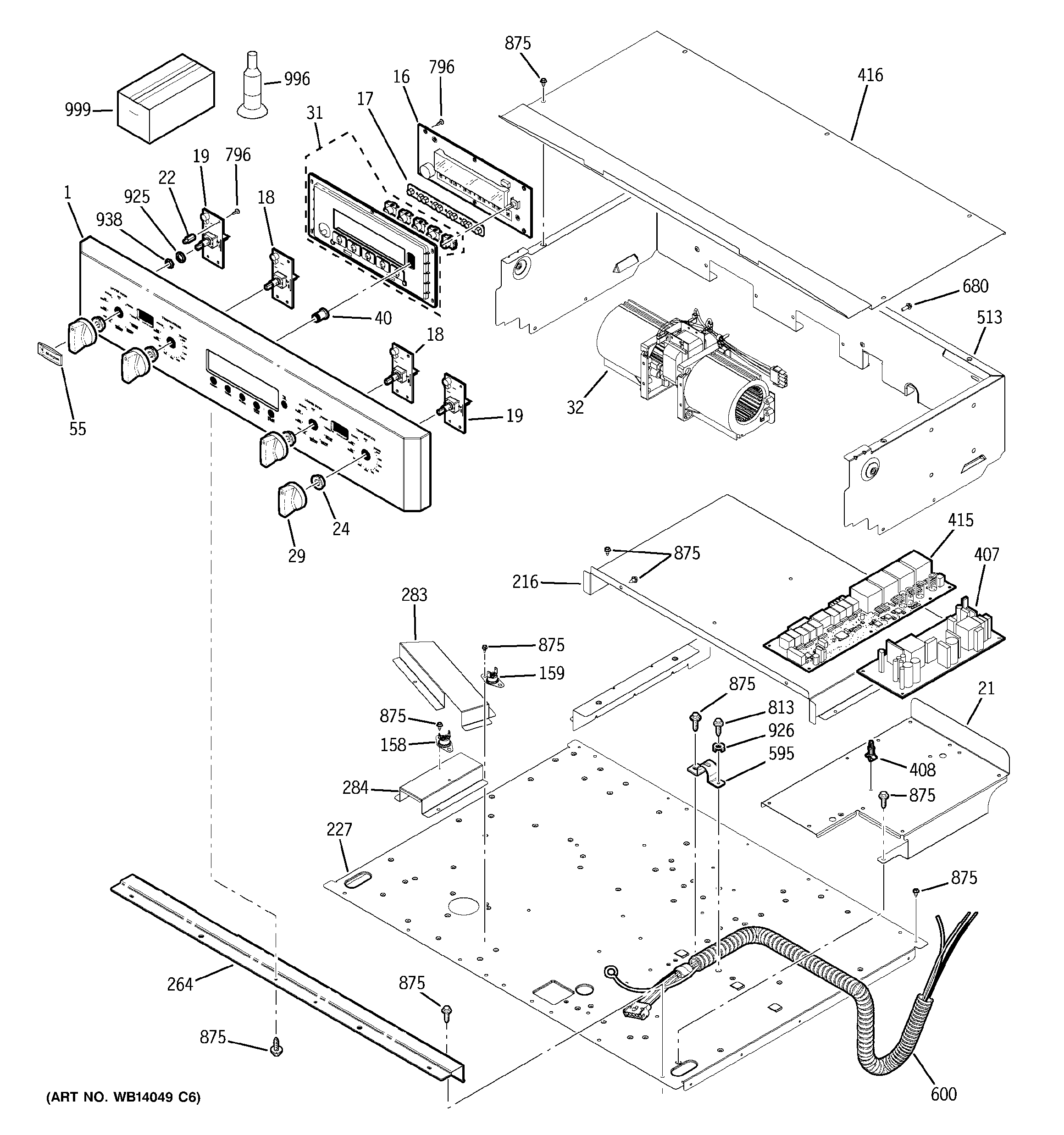 GE ZET2SM4SS control panel diagram