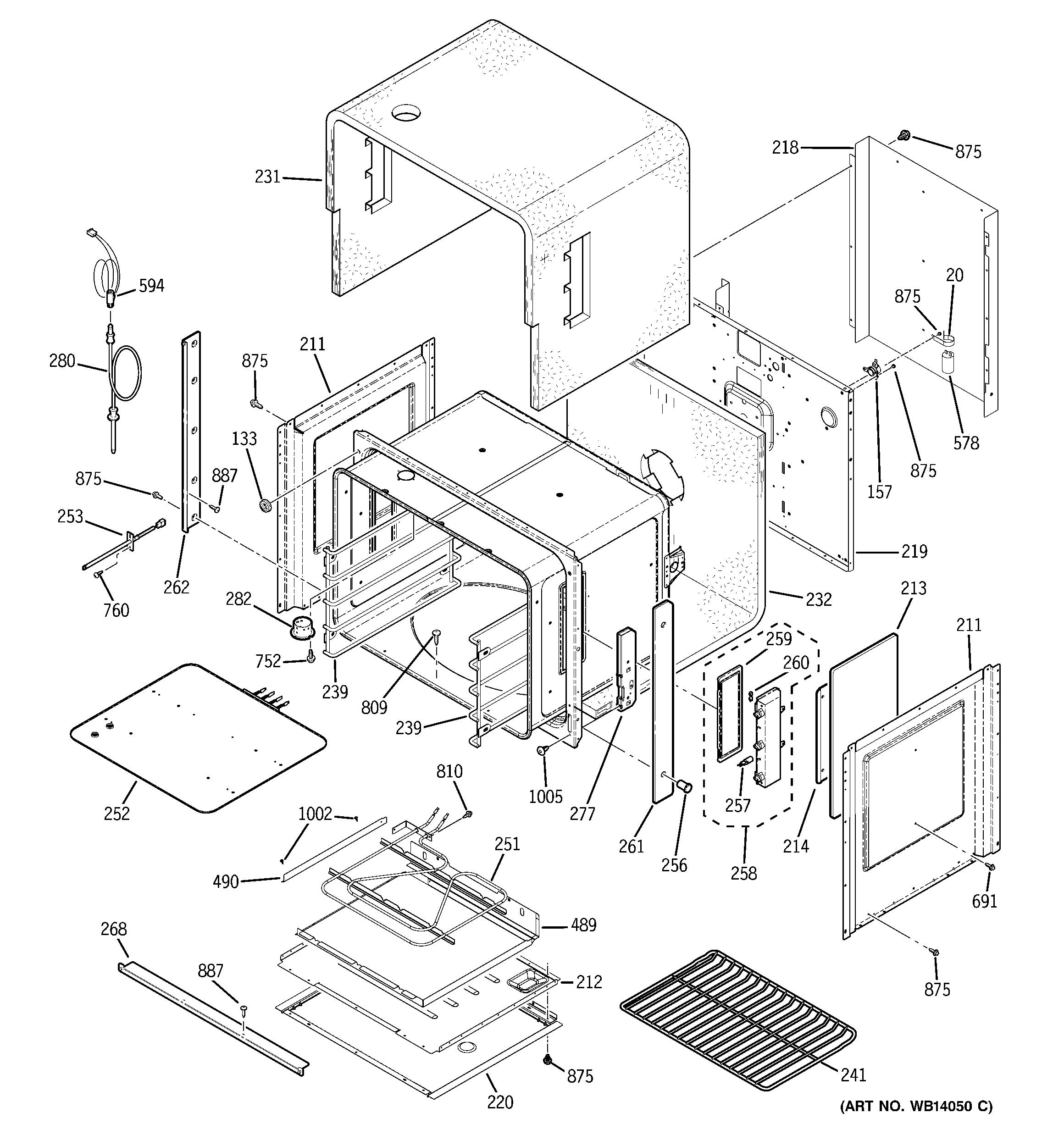 GE ZET2RM1SS lower oven diagram