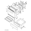 GE JGB250SET3SS door & drawer parts diagram