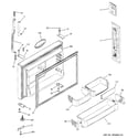 GE PTS25LHRARBB freezer door diagram