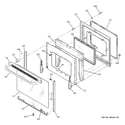 GE JBP35DIM6WW door diagram