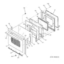 GE PB905TT1WW door diagram