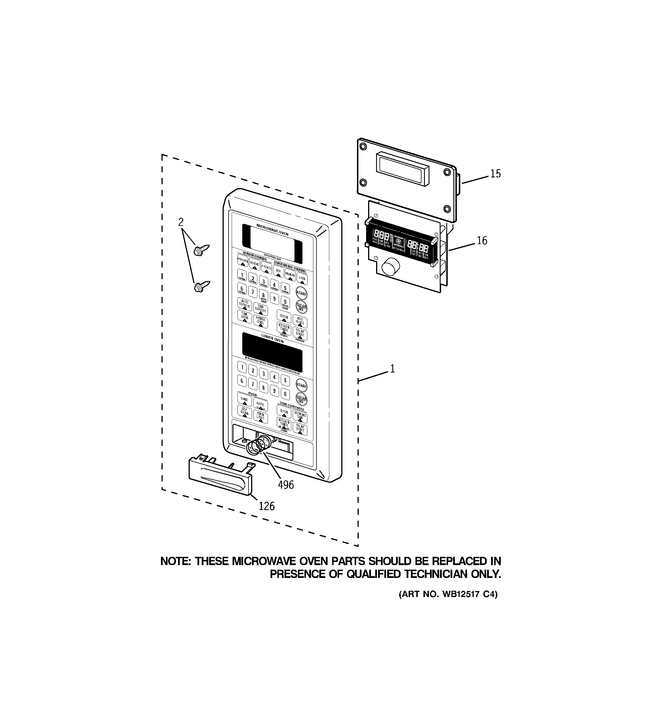 GE JKP90WM2WW control panel diagram