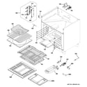 GE ZGP364NRR3SS oven cavity parts diagram