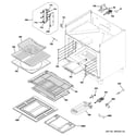 GE ZGP366LR3SS oven cavity parts diagram