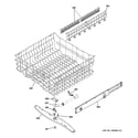 GE GDWT708V55BB upper rack assembly diagram