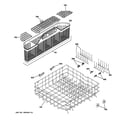 GE GDWT768V55SS lower rack assembly diagram