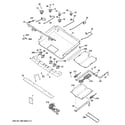 GE JGB600SET3SS gas & burner parts diagram