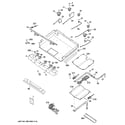 GE JGB282DET3WW gas & burner parts diagram