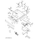 GE JGB285SET3SS gas & burner parts diagram