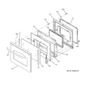 GE JBP80SK1SS door diagram