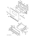 GE JGBS07DET1BB door & drawer parts diagram