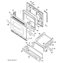 GE JGBS23SET1SS door & drawer parts diagram