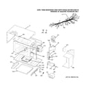 GE JTP90DP2WW microwave body parts diagram