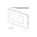 GE JTP90DP2WW microwave door diagram