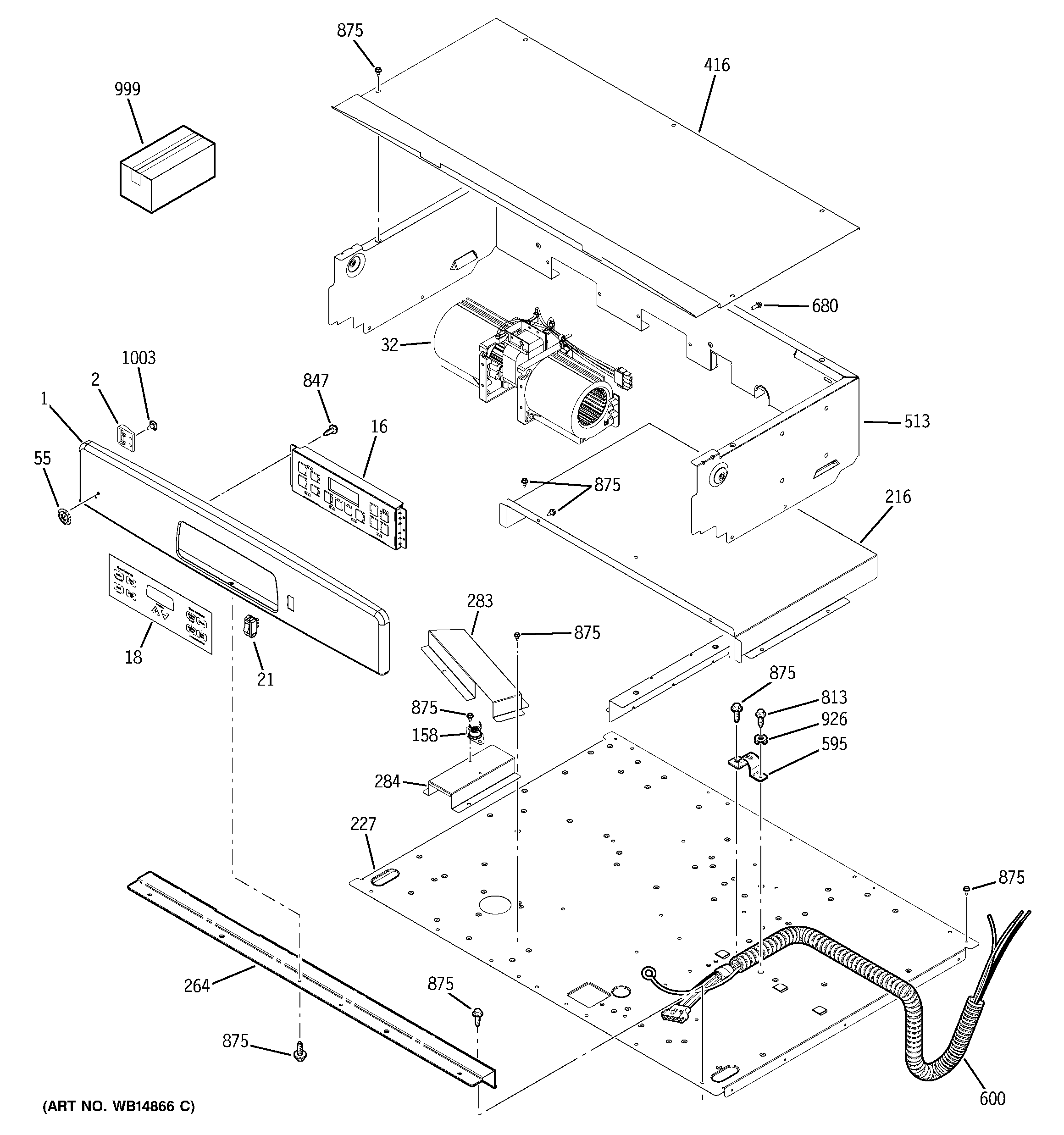 GE JTS10SP2SS control panel diagram