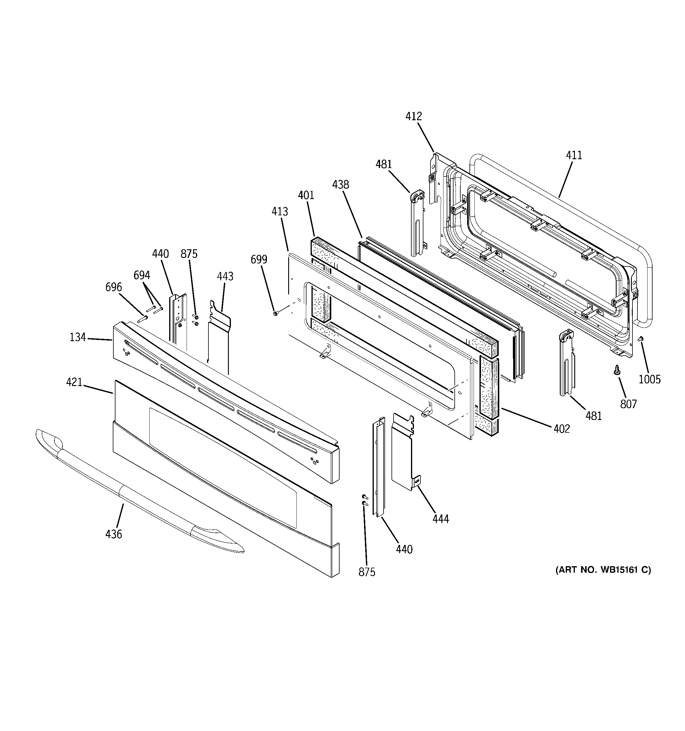 GE PS978ST1SS upper door diagram