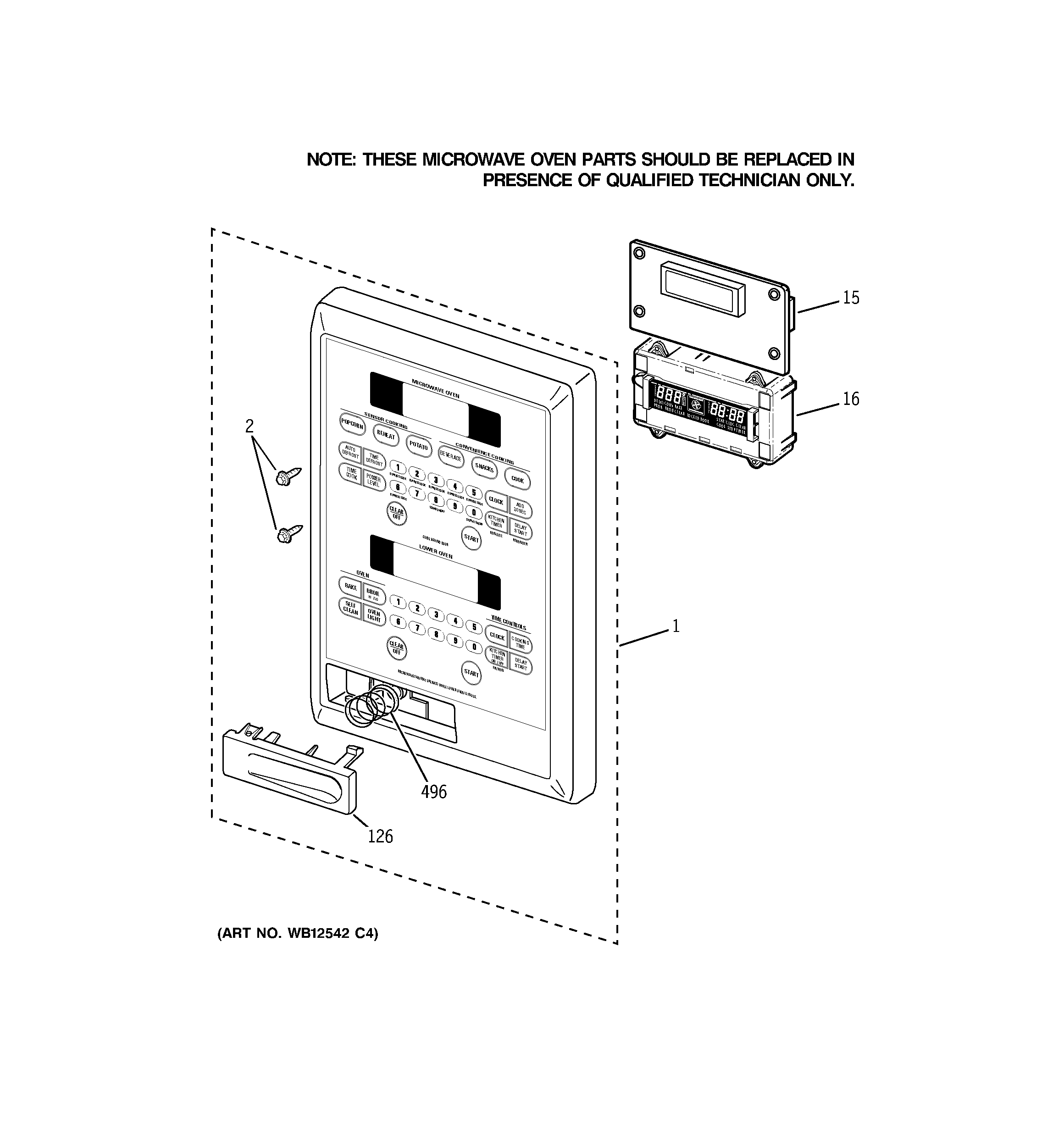 GE PT970BM1BB control panel diagram