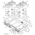 GE ZGU484NGP1SS cooktop diagram