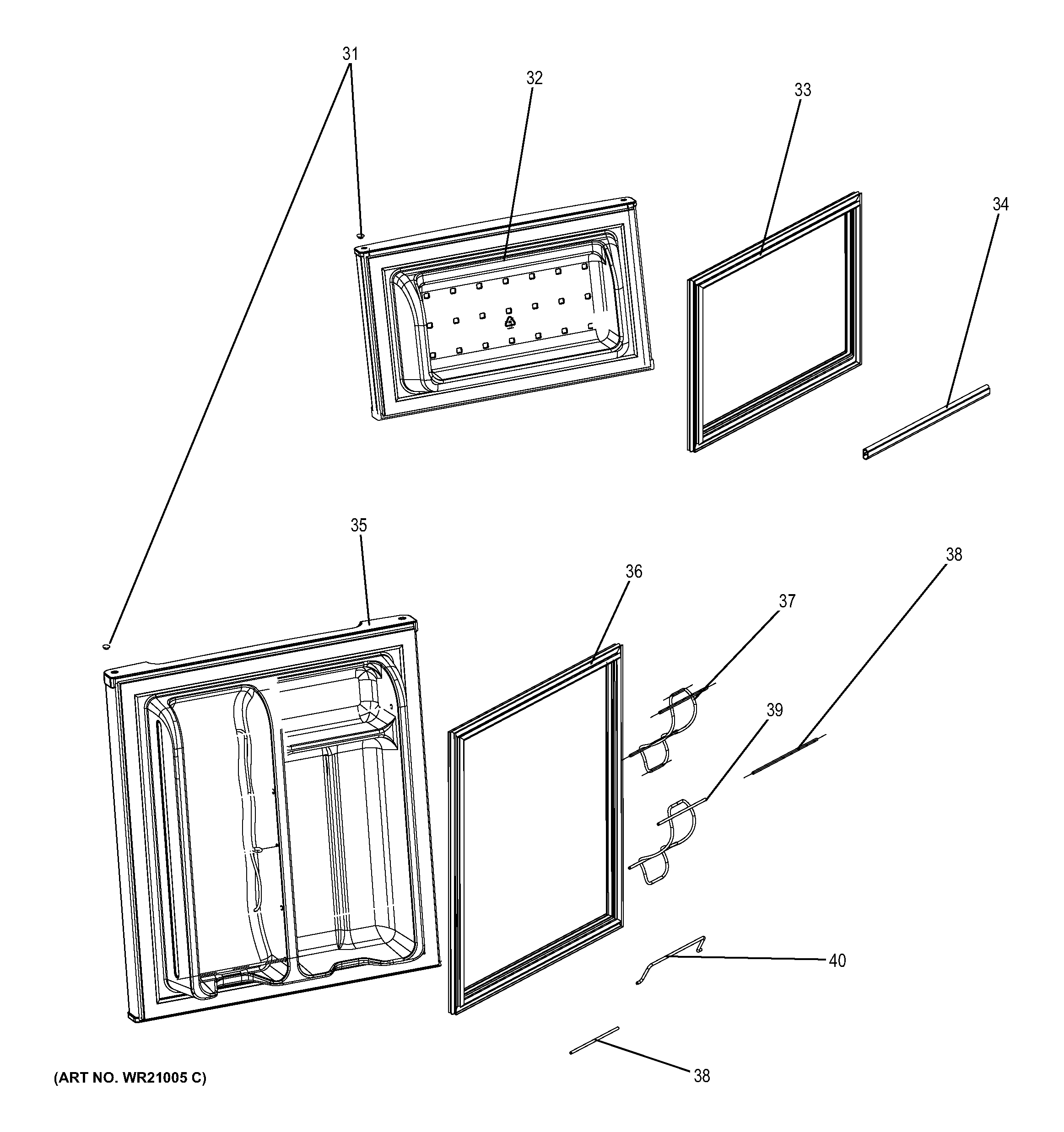 GE GMR03GAEBBS doors diagram