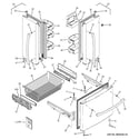 GE GNS22EGEBFBB doors diagram