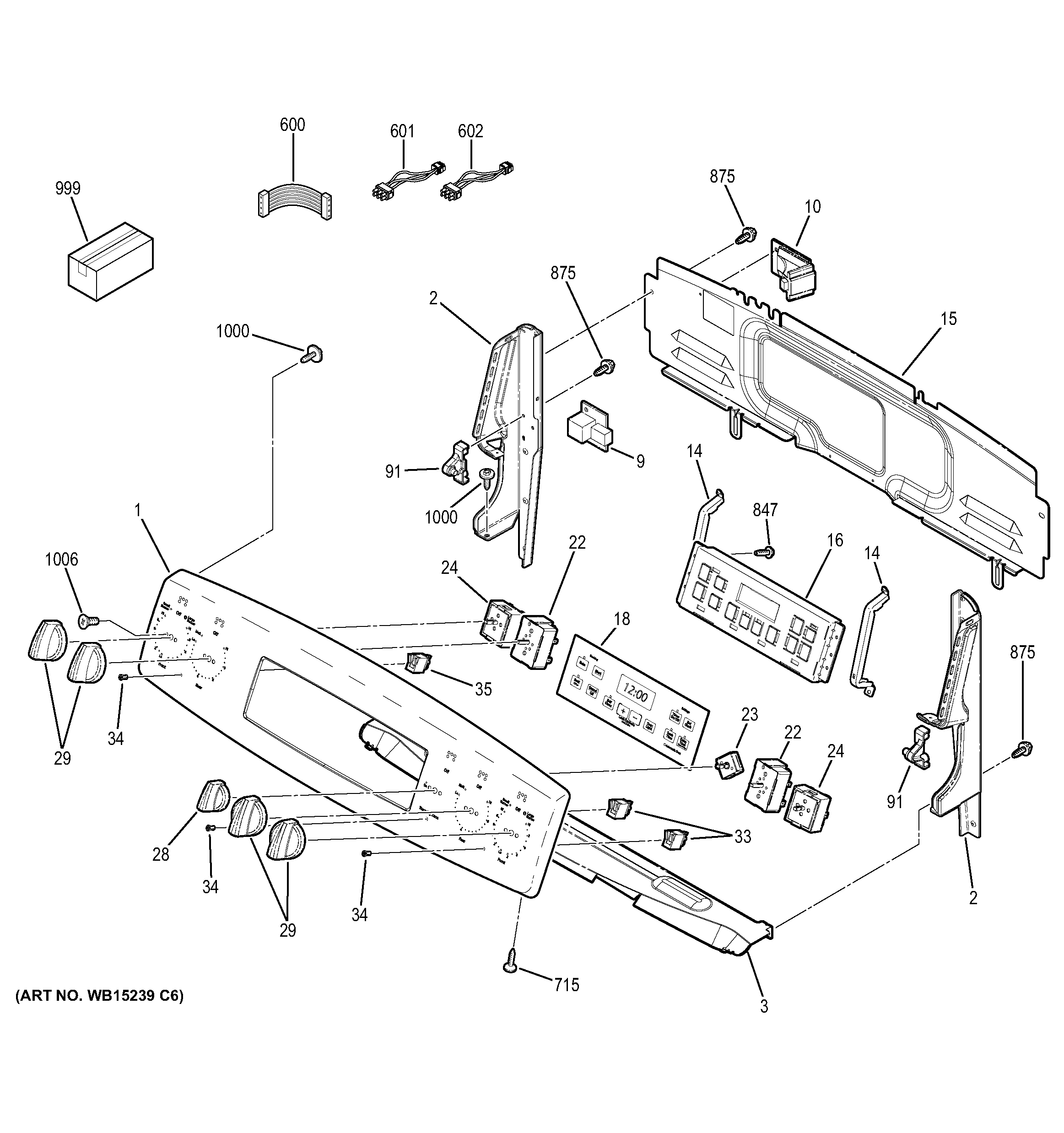 GE JB740DF1BB control panel diagram