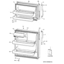GE GTH16BBXDLWW doors diagram