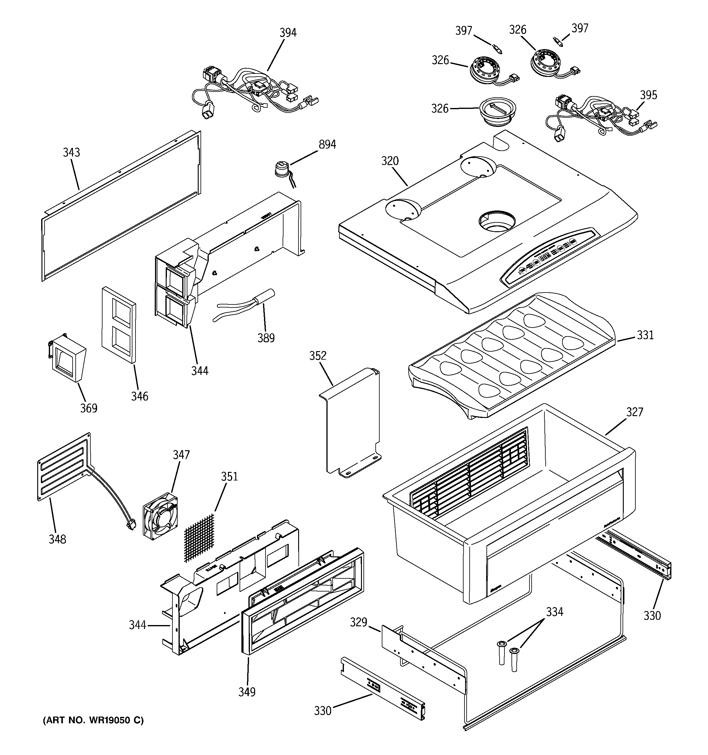 GE ZISB480DMA quick chill diagram