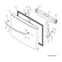 GE GNE26GMDBES freezer door diagram
