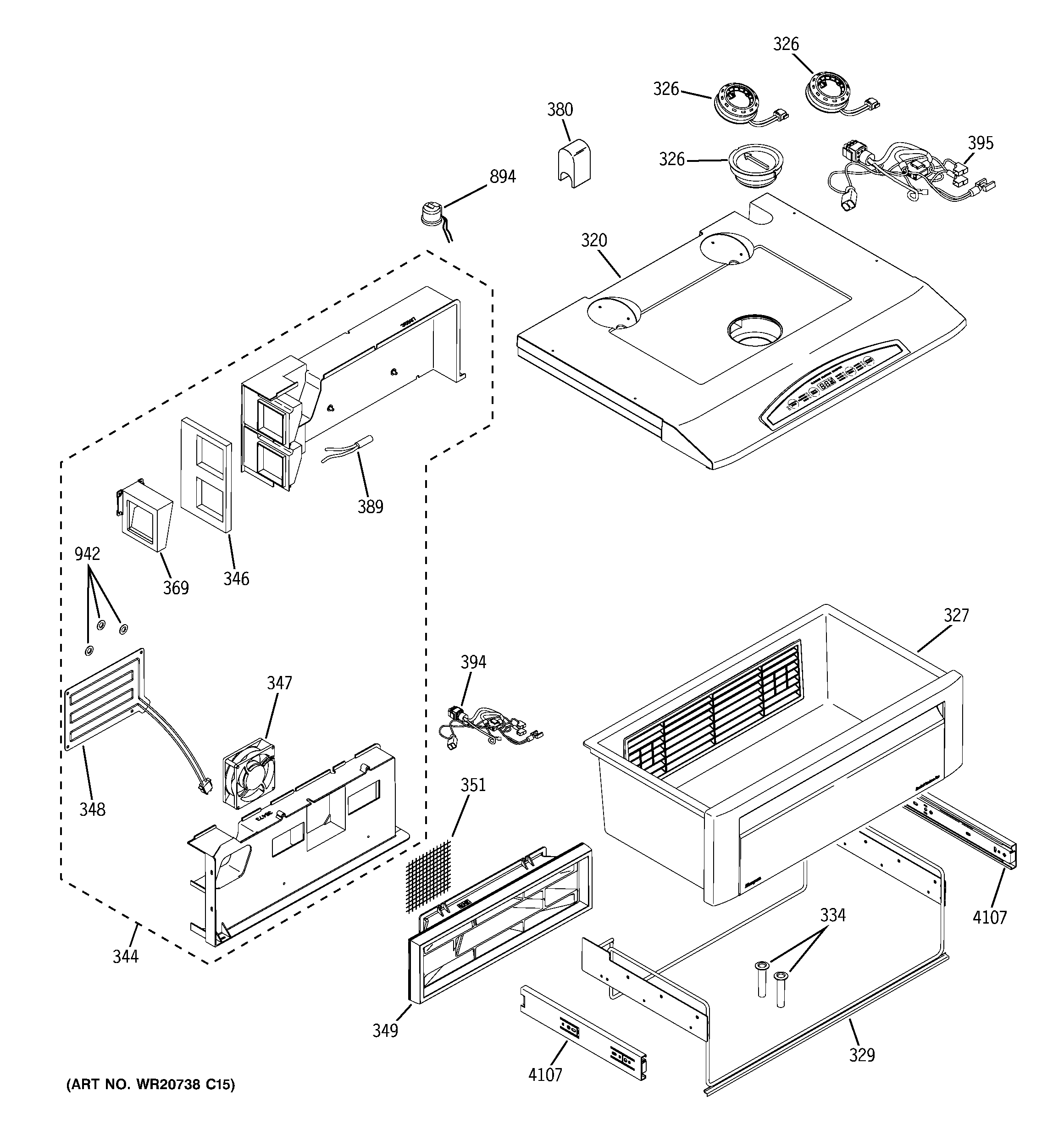 GE ZISS360DXASS quick chill diagram