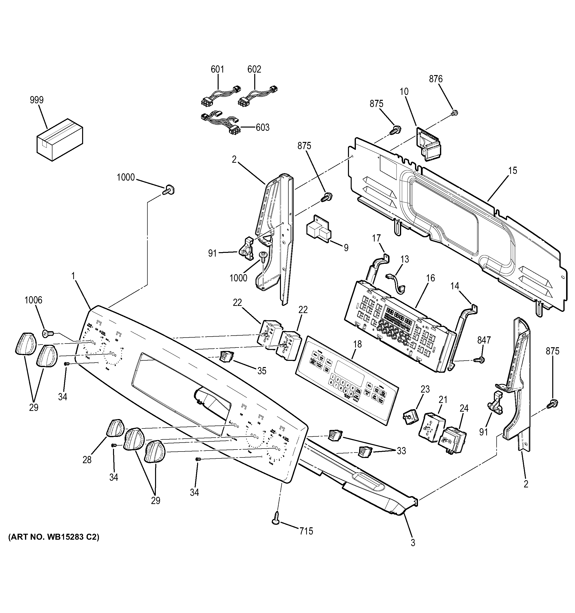GE JB750DF1BB control panel diagram