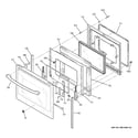 GE JB750EF1ES door diagram