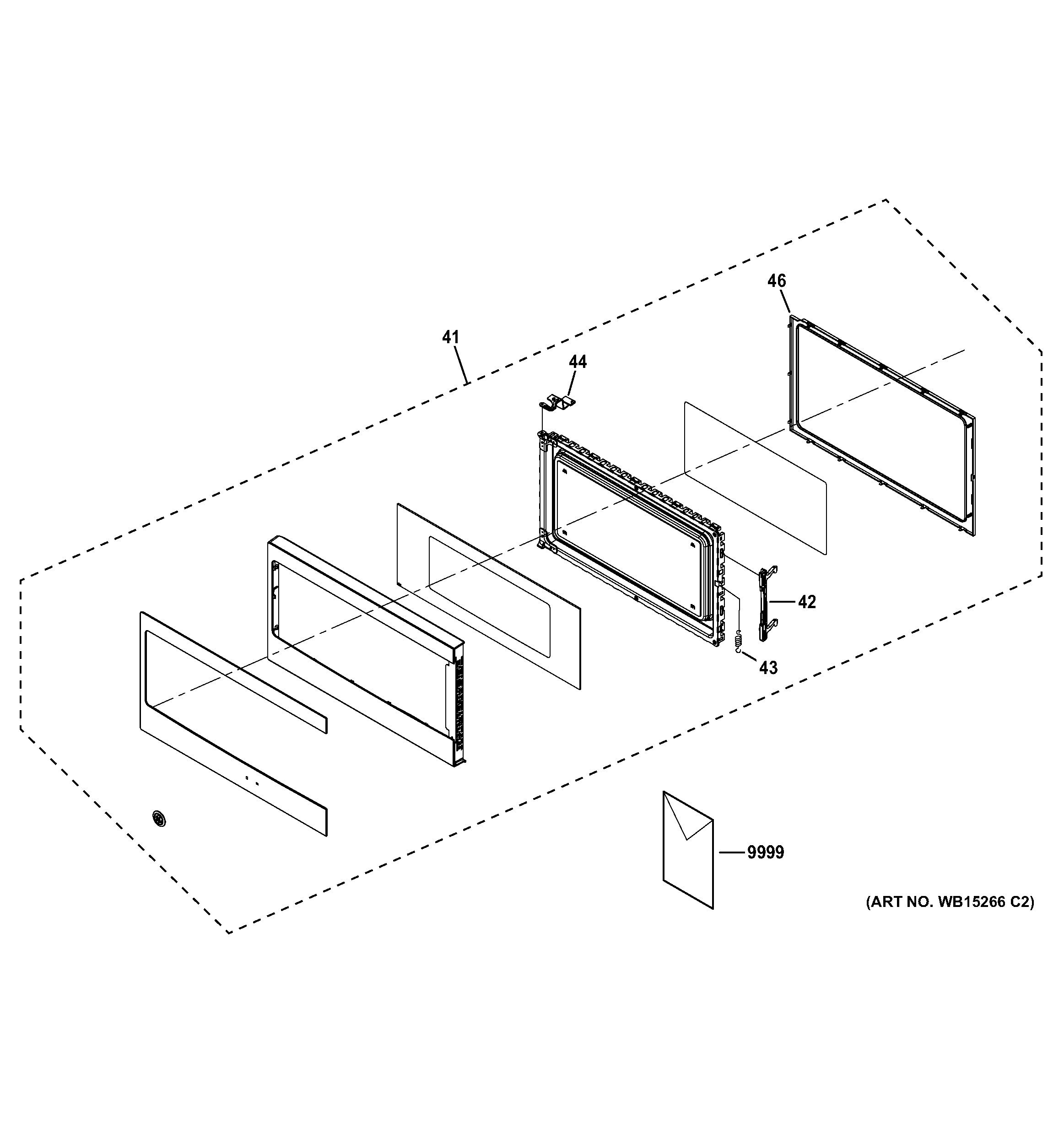 GE PEM31DF1CC door parts diagram