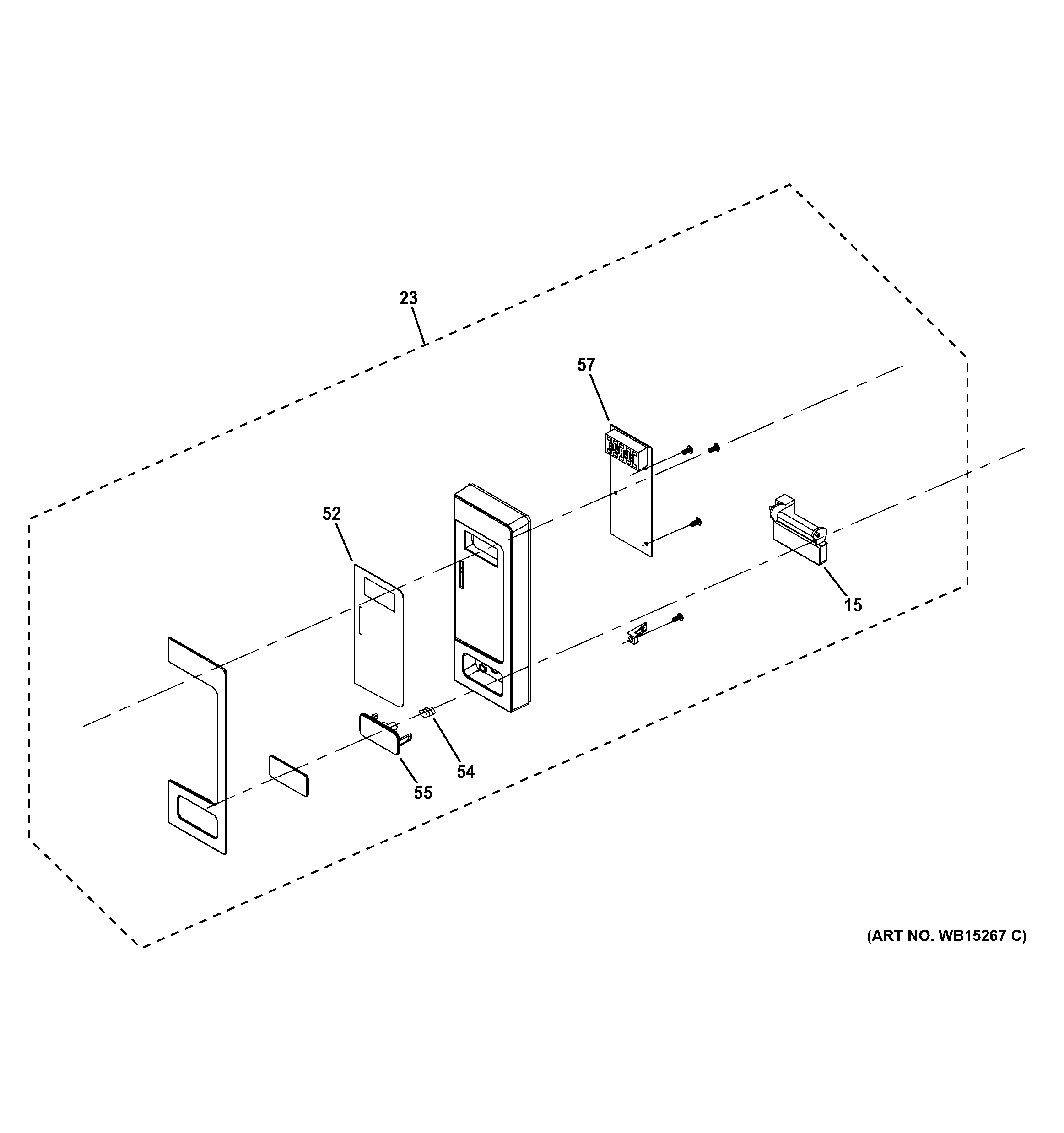 GE PEM31DF1CC control parts diagram