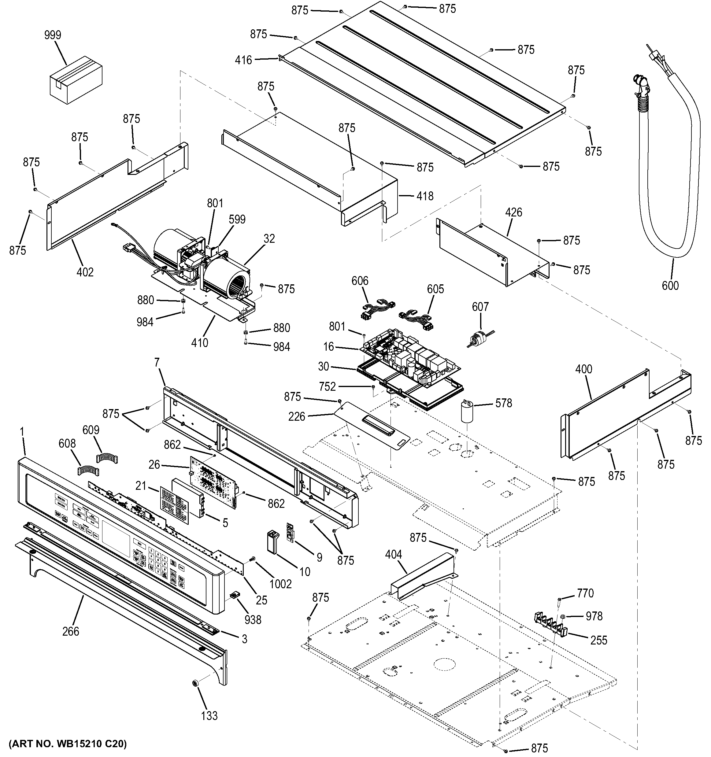 GE PT9050DF1BB control panel diagram