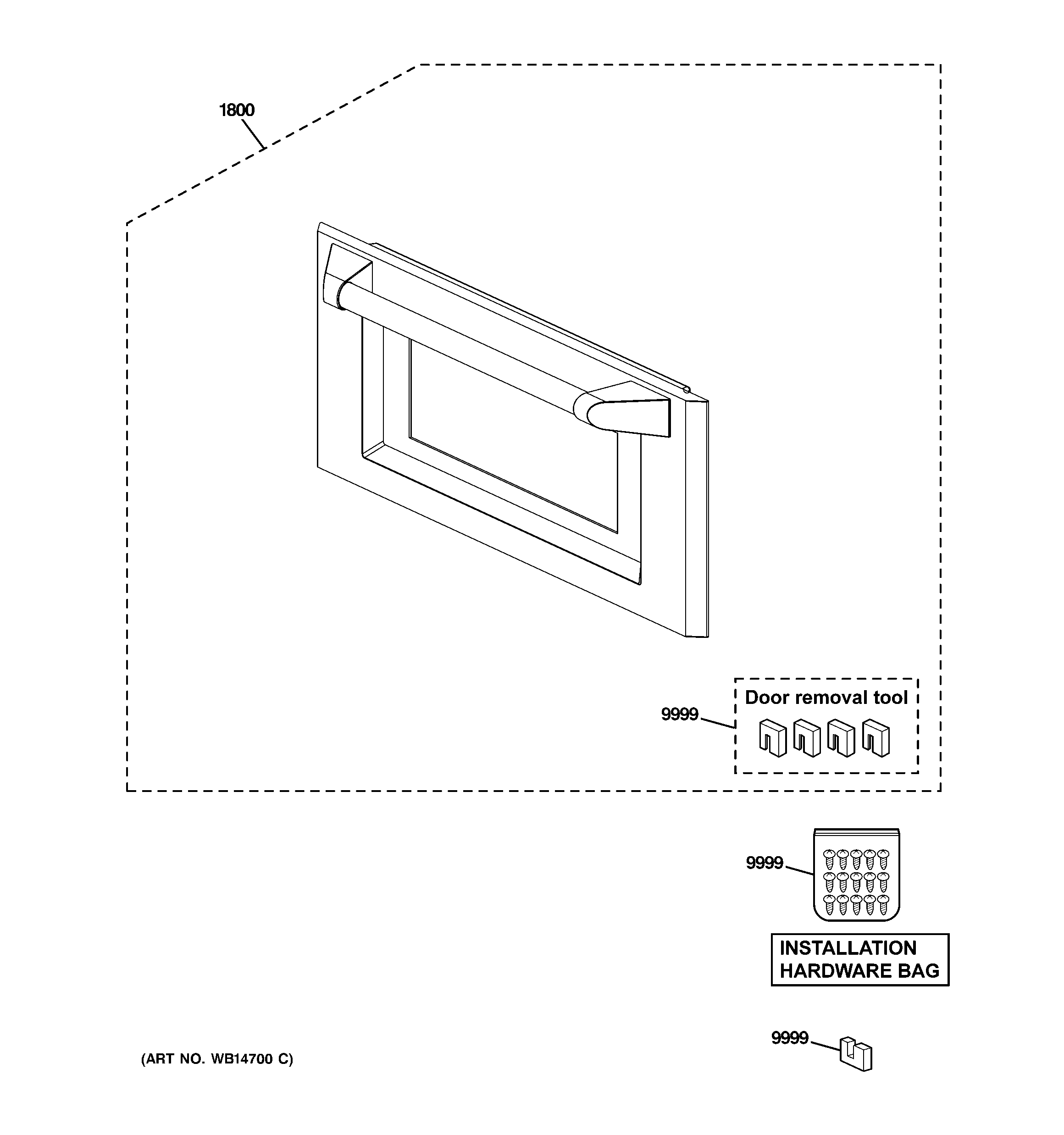 GE ZSC1202NSS01 door parts diagram