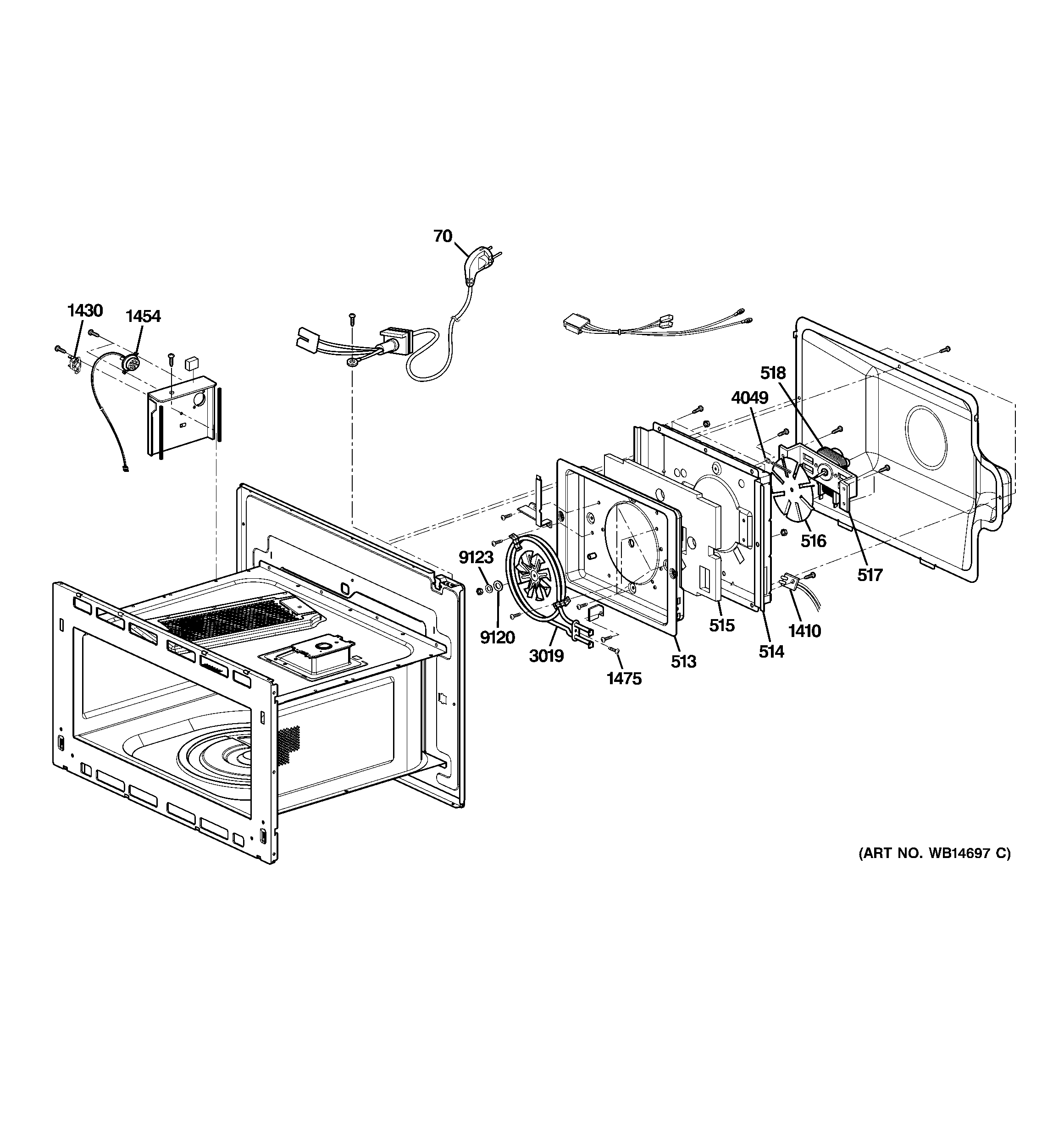 GE ZSC1202NSS01 interior parts (1) diagram