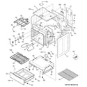 GE JB350DF1CC body parts diagram
