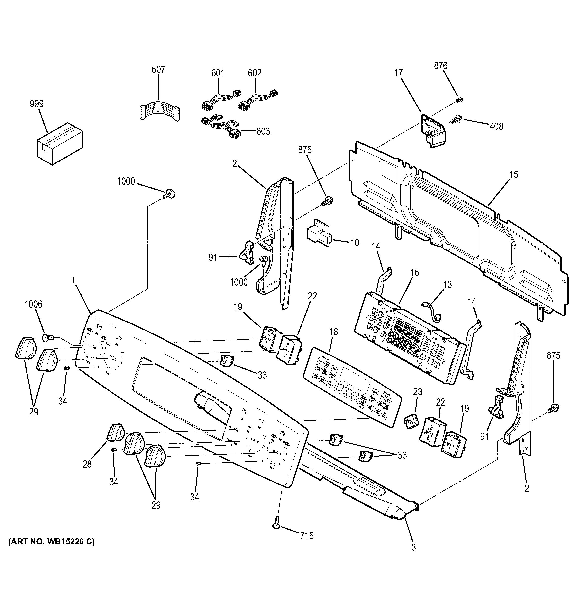 GE JB850EF1ES control panel diagram