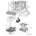 GE ZBD6700G03BB basket & wrap assembly diagram
