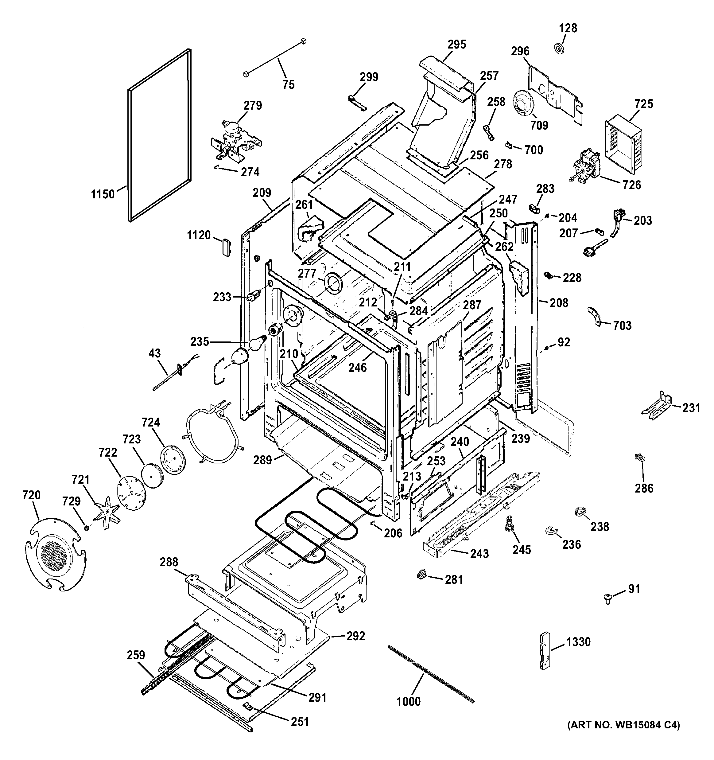 GE CGS975SED3SS body parts diagram