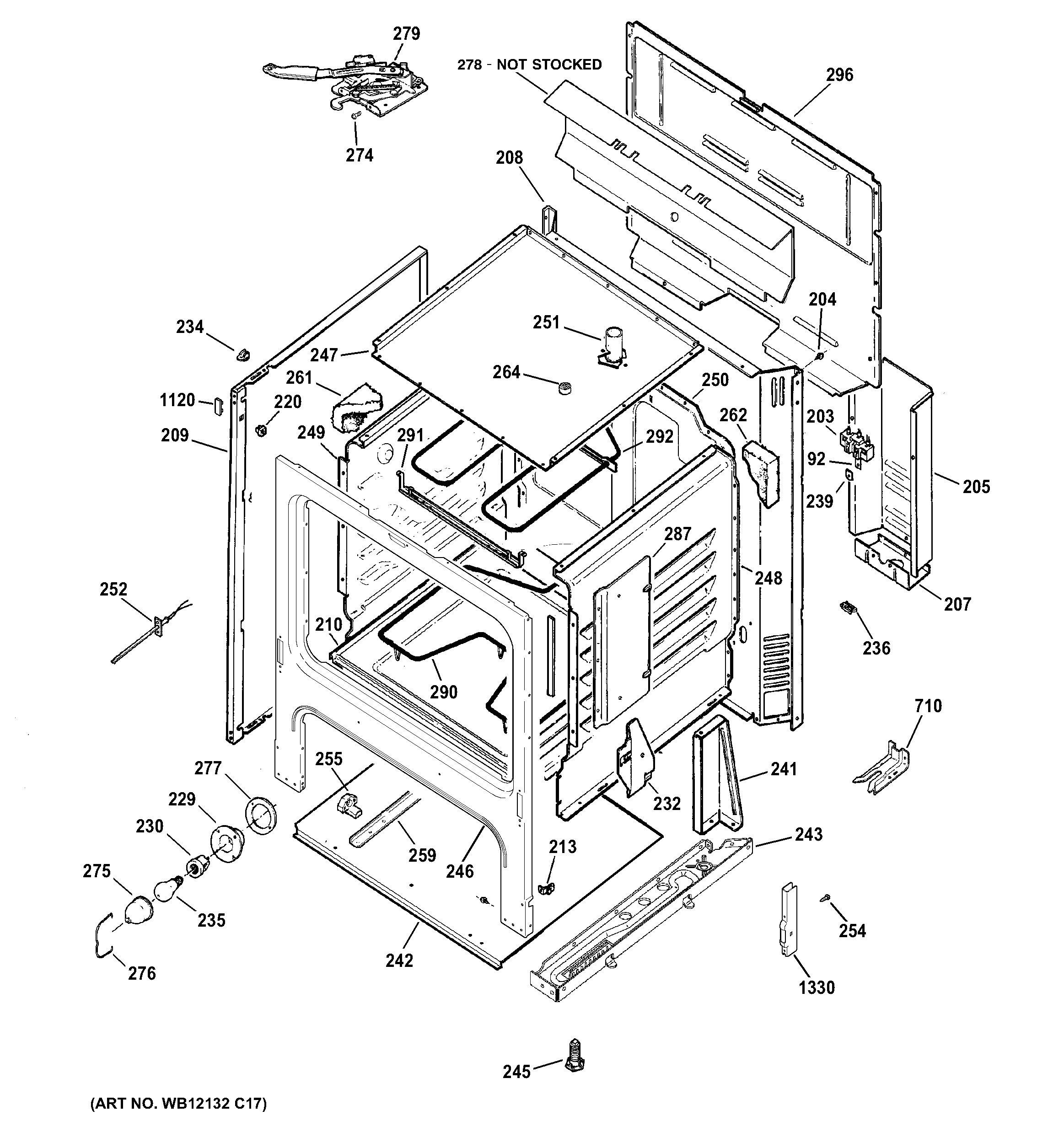 Hotpoint RB758DP2BB body parts diagram