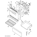 Hotpoint RB758DP2BB door & drawer parts diagram